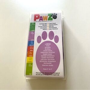 New Pawz Waterproof Dog Boots, 12 count, size Large, NWT, purple